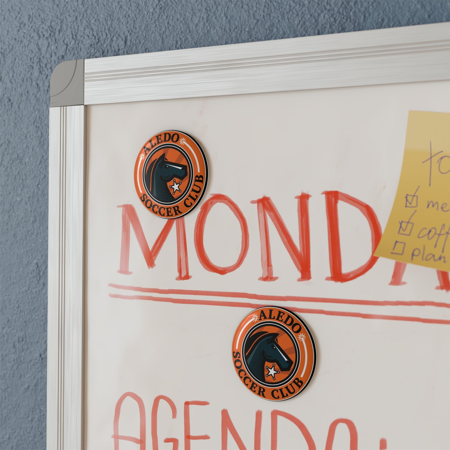 Aledo Soccer Club Round Magnet