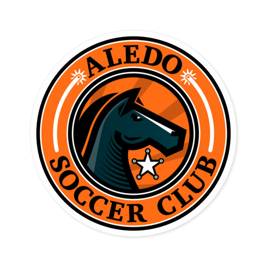 Aledo Soccer Club Round Vinyl Sticker